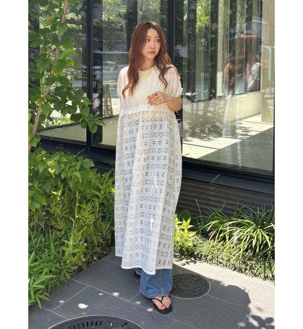 Ungrid「メッシュレースノースリワンピース」|ワンピース|