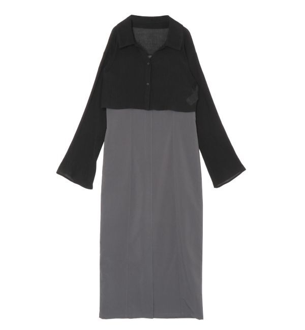 LAGUNAMOON「シアーシャツセットキャミワンピース」|ワンピース|