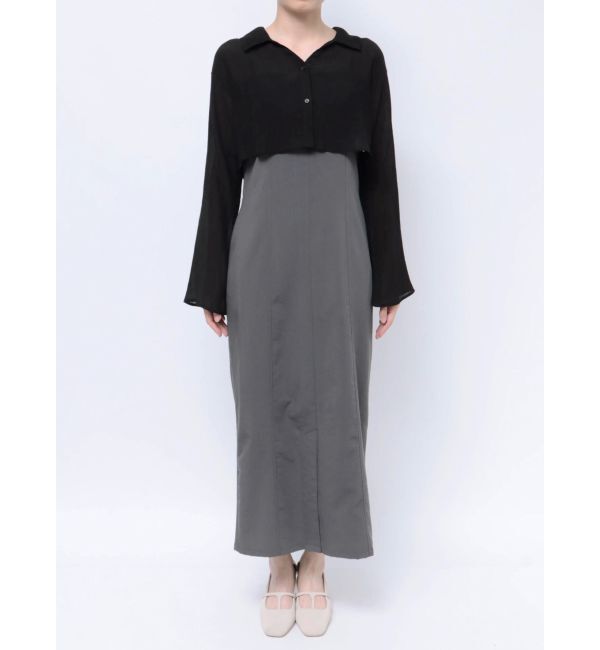 LAGUNAMOON「シアーシャツセットキャミワンピース」|ワンピース|