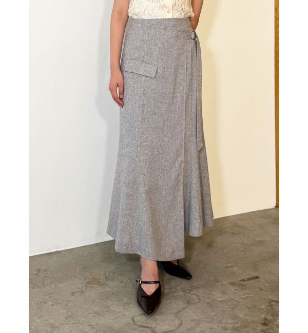 LAGUNAMOON「ツイードウエストアシメナローフレアスカート」|スカート|