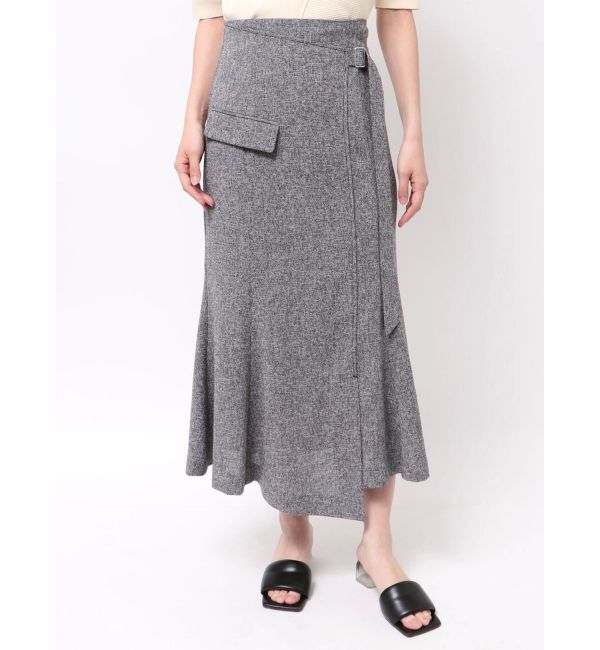 LAGUNAMOON「ツイードウエストアシメナローフレアスカート」|スカート|