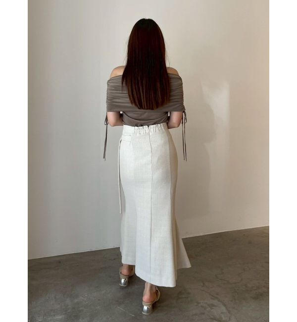 LAGUNAMOON「ツイードウエストアシメナローフレアスカート」|スカート|