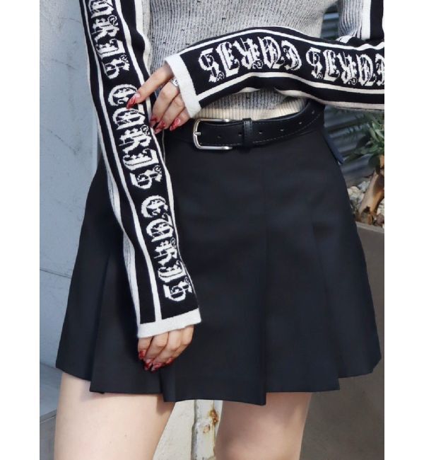 EVRIS「プリーツミニスカパン【セットアップ着用可能】」|その他|ブラック