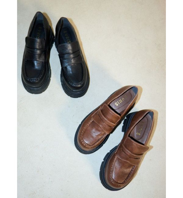 EVRIS「vintage プラットフォームローファー」|ローファー|