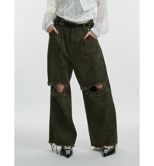 jouetie「パターンルーズパンツ」|その他|カーキ