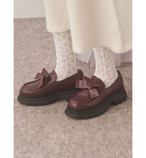 merry jenny「ribbonプラットフォームローファー」|ローファー|