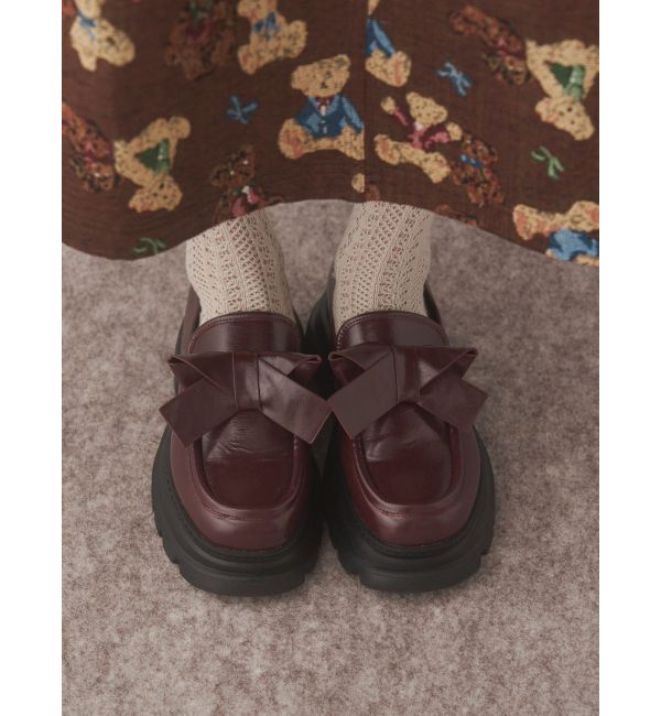 merry jenny「ribbonプラットフォームローファー」|ローファー|