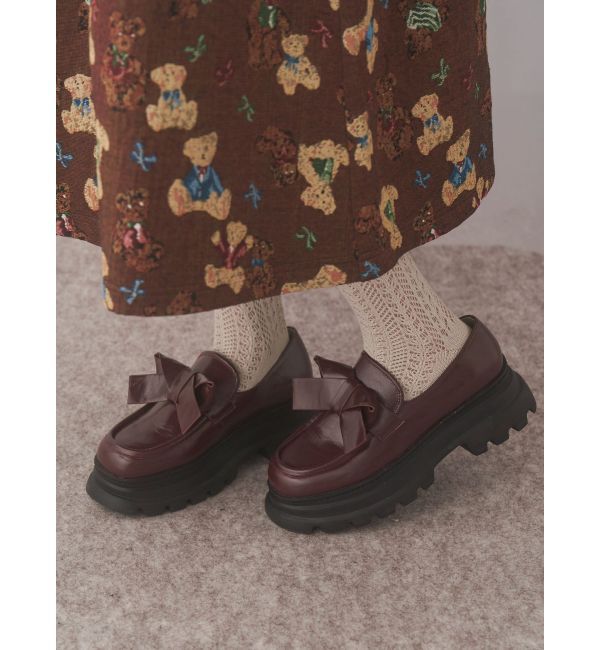 merry jenny「ribbonプラットフォームローファー」|ローファー|