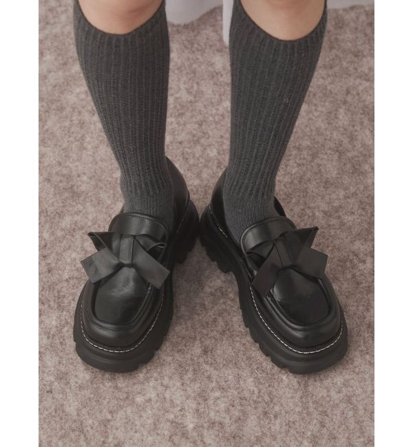 merry jenny「ribbonプラットフォームローファー」|ローファー|