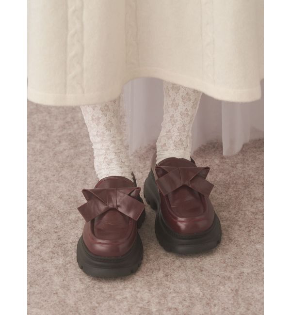 merry jenny「ribbonプラットフォームローファー」|ローファー|