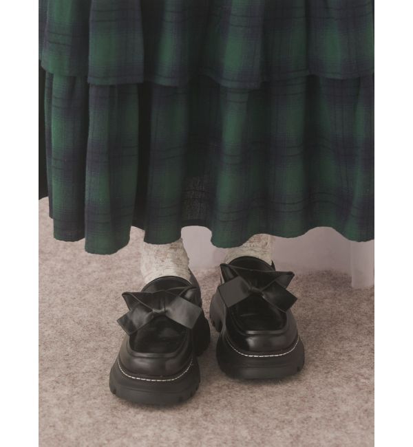 merry jenny「ribbonプラットフォームローファー」|ローファー|