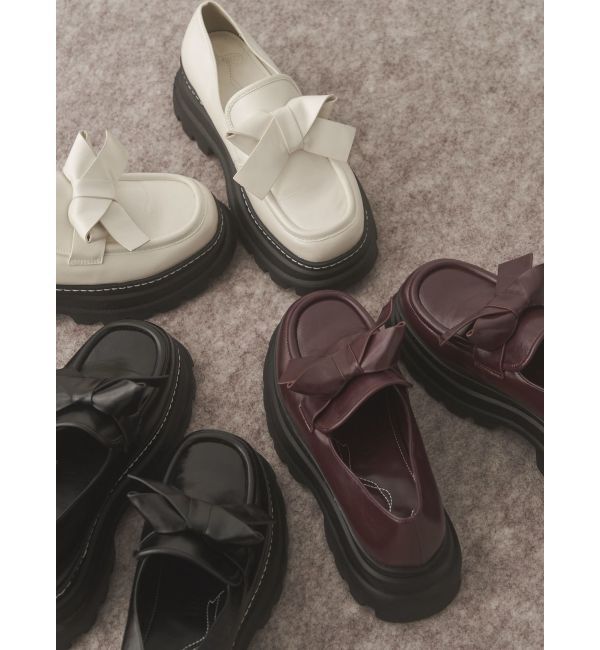 merry jenny「ribbonプラットフォームローファー」|ローファー|