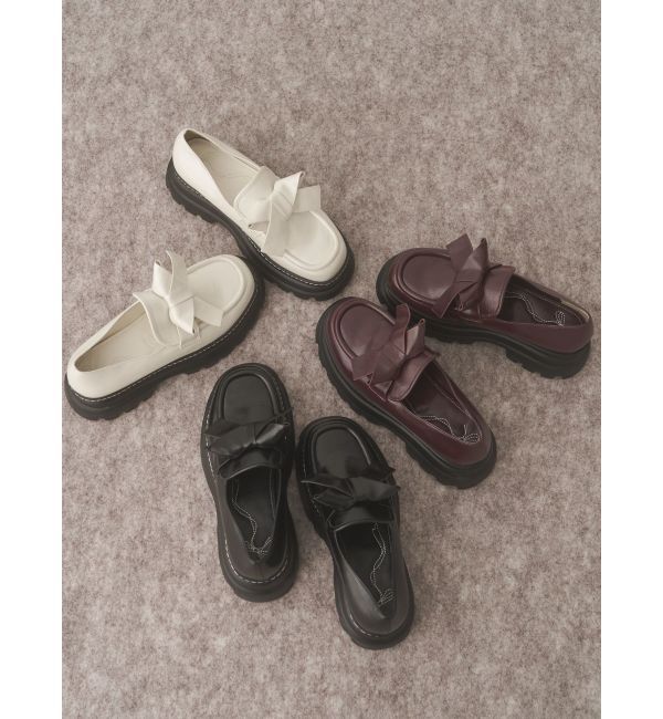 merry jenny「ribbonプラットフォームローファー」|ローファー|