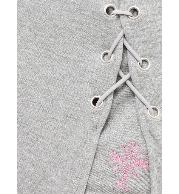 GYDA「sacred edge crossレースアップロングスリットスウェットスカート」|スカート|