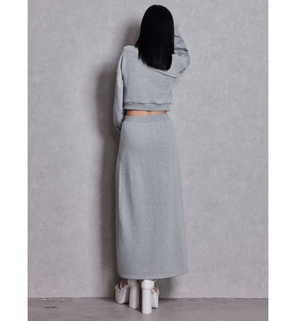 GYDA「sacred edge crossレースアップロングスリットスウェットスカート」|スカート|