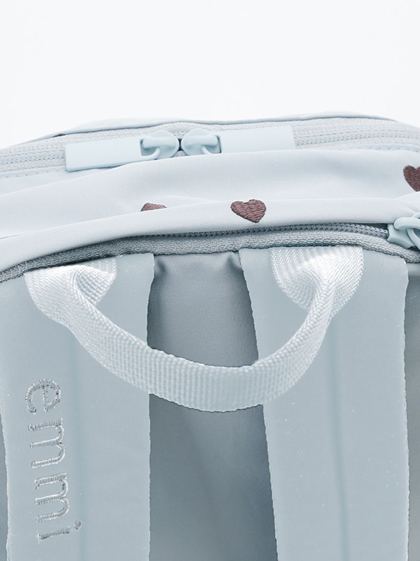 emmi atelier「【HEART】 【USAGI ONLINE・ZOZO限定カラーあり】eco ハートギャザーボディーバックパック/撥水」|リュック|