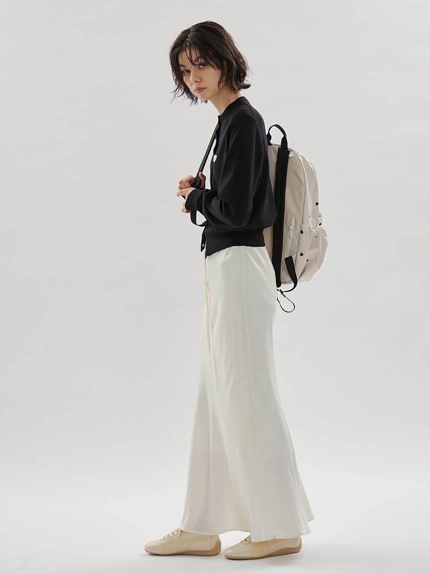 emmi atelier「【HEART】 【USAGI ONLINE・ZOZO限定カラーあり】eco ハートギャザーボディーバックパック/撥水」|リュック|