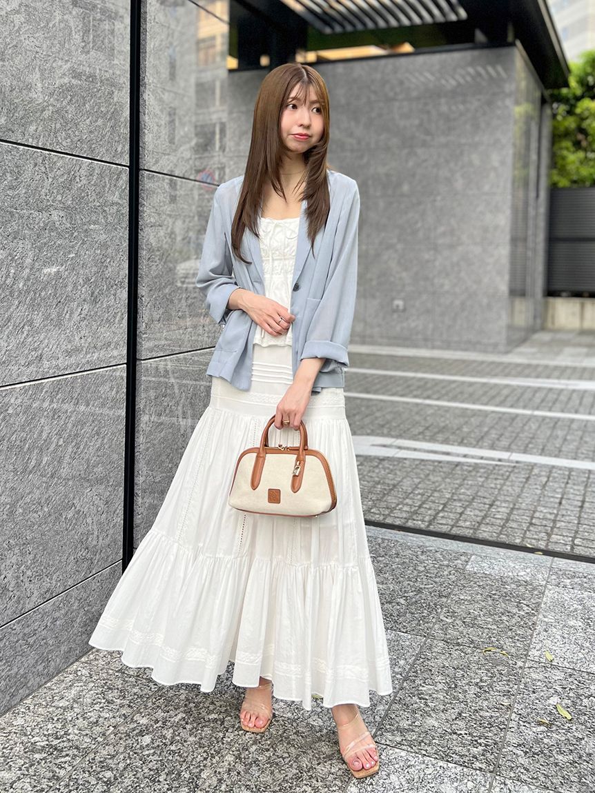 SNIDEL「コットンレーススカート」|スカート|