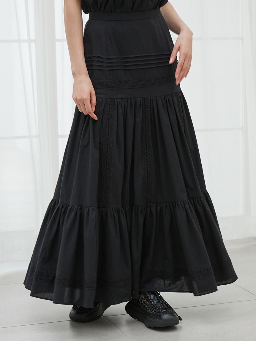 SNIDEL「コットンレーススカート」|スカート|