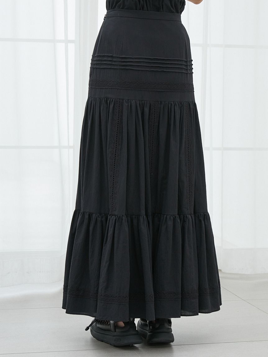 SNIDEL「コットンレーススカート」|スカート|