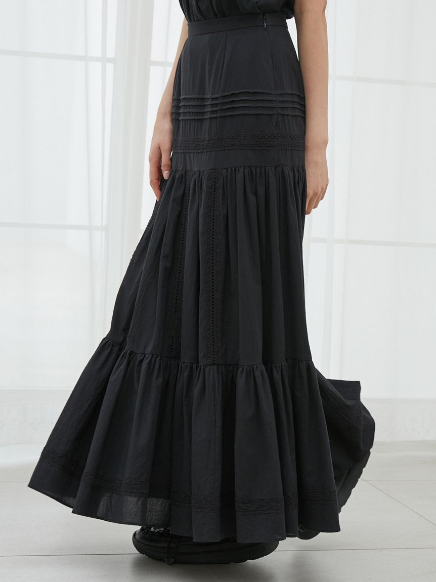 SNIDEL「コットンレーススカート」|スカート|