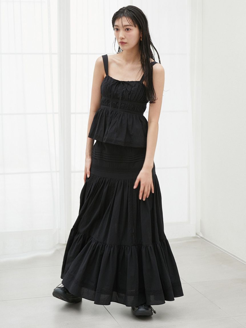 SNIDEL「コットンレーススカート」|スカート|