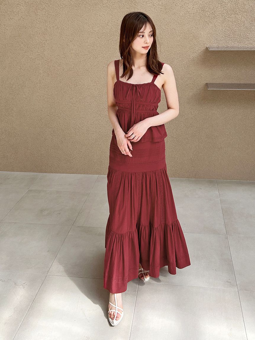 SNIDEL「コットンレーススカート」|スカート|