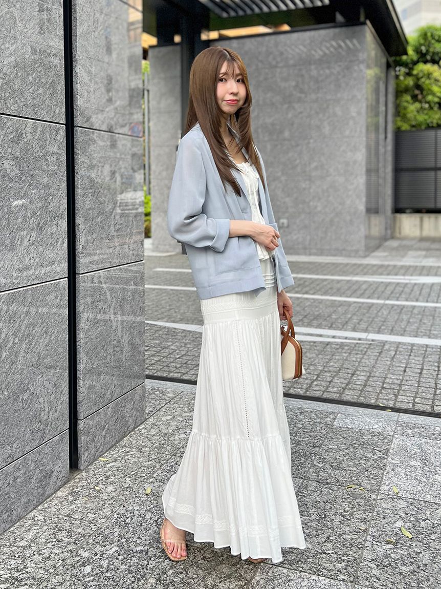 SNIDEL「コットンレーススカート」|スカート|