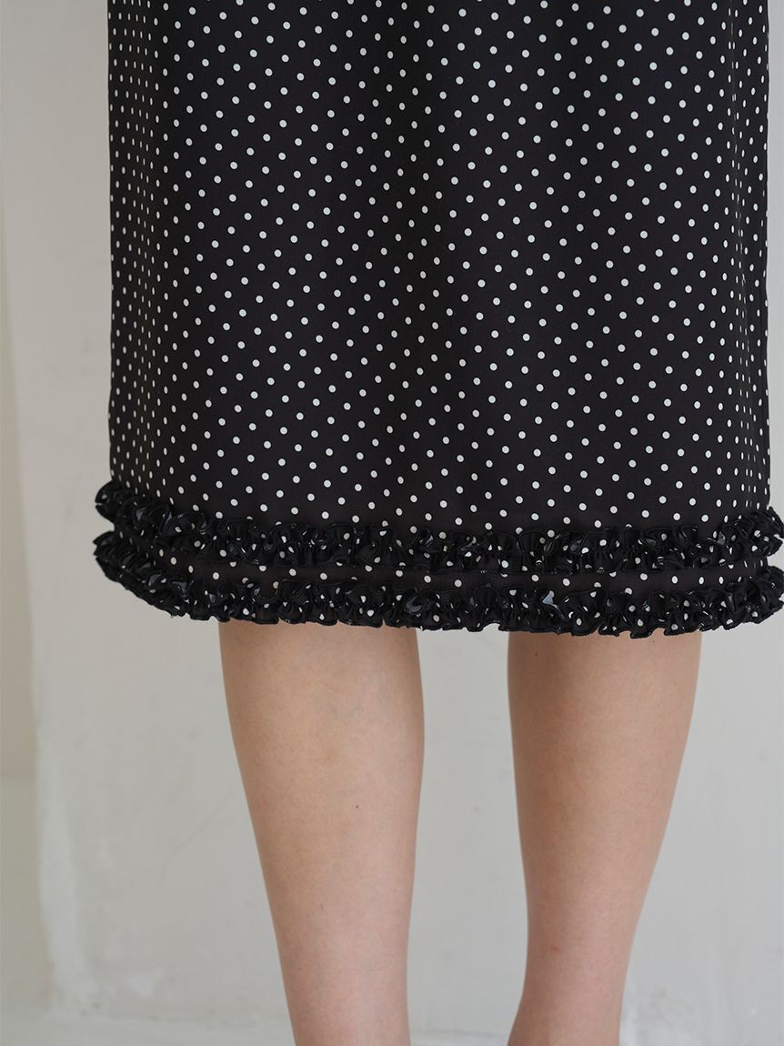 SNIDEL「フリルディテールミディスカート」|スカート|