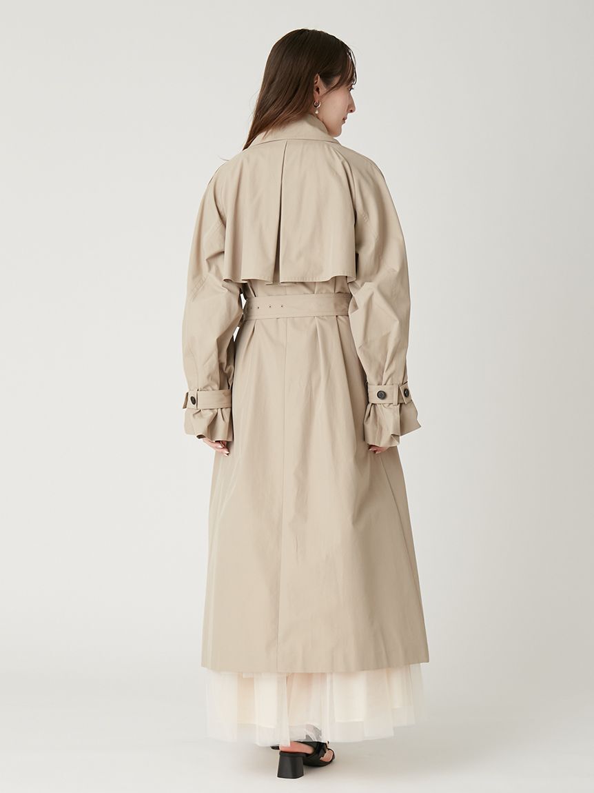 FRAY I.D「シャンブレーツイルロングトレンチコート／撥水」|トレンチコート|