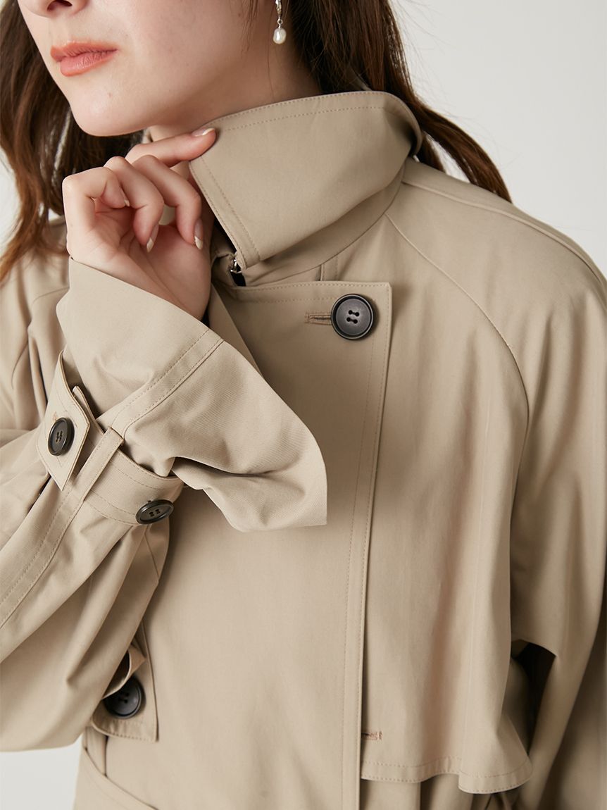 FRAY I.D「シャンブレーツイルロングトレンチコート／撥水」|トレンチコート|