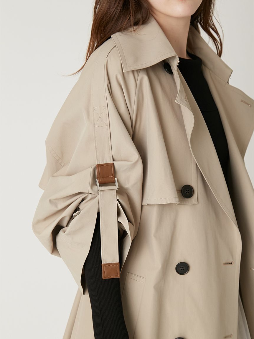 FRAY I.D「シャンブレーツイルロングトレンチコート／撥水」|トレンチコート|