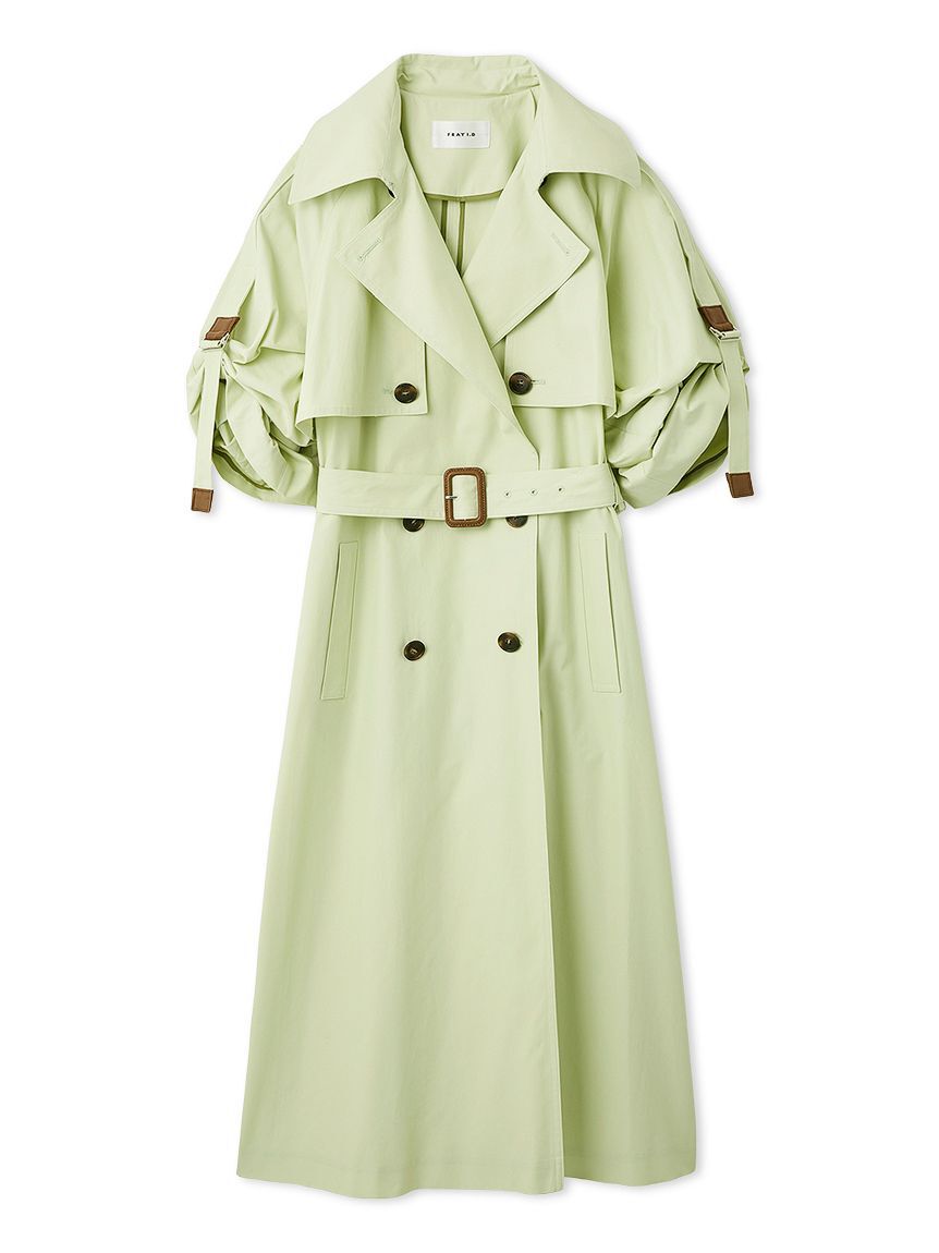 FRAY I.D「シャンブレーツイルロングトレンチコート／撥水」|トレンチコート|