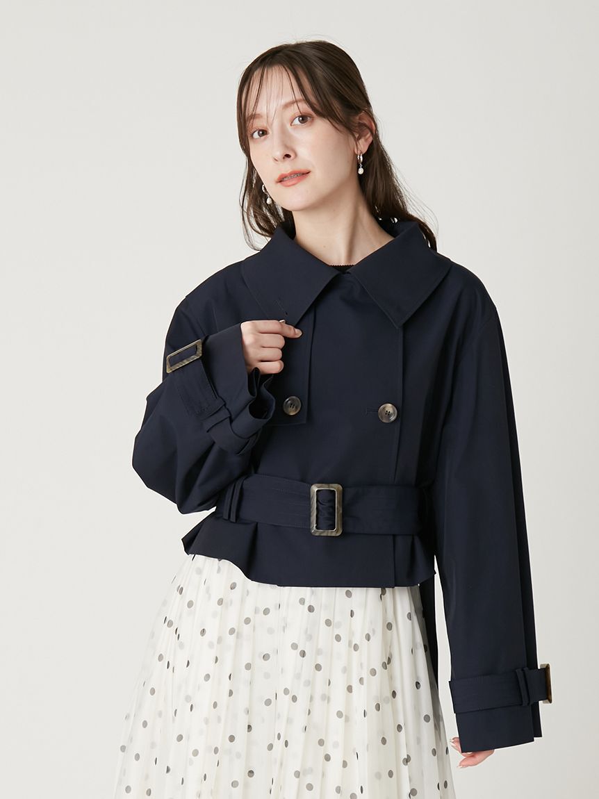 FRAY I.D「ボリュームスリーブショートトレンチコート／撥水」|トレンチコート|