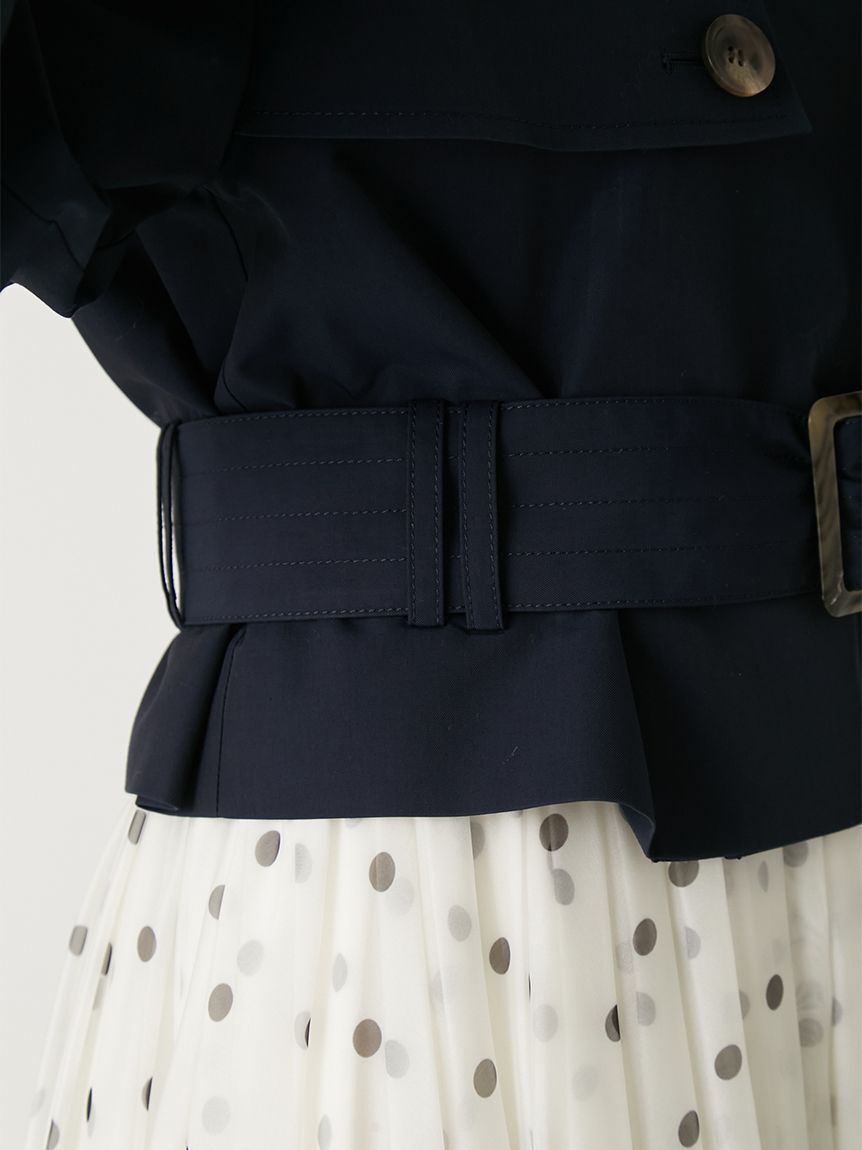 FRAY I.D「ボリュームスリーブショートトレンチコート／撥水」|トレンチコート|