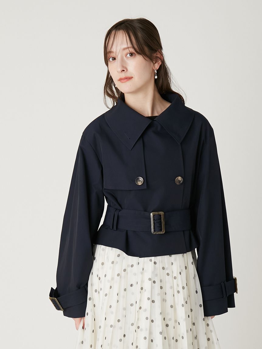 FRAY I.D「ボリュームスリーブショートトレンチコート／撥水」|トレンチコート|