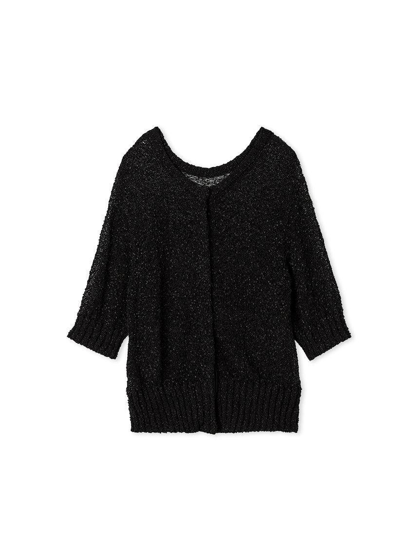 styling/「フラッグヤーン2WAYシアーカーディガン」|カーディガン|BLK