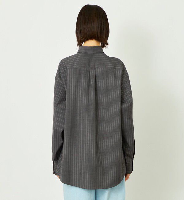 MACKINTOSH PHILOSOPHY「GREY LABAL ウールストライプオフィサーシャツ」|シャツ・ブラウス|