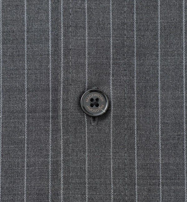 MACKINTOSH PHILOSOPHY「GREY LABAL ウールストライプオフィサーシャツ」|シャツ・ブラウス|
