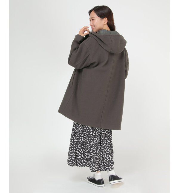 ikka「RENU メルトンミドル丈フードジャケット」|その他|