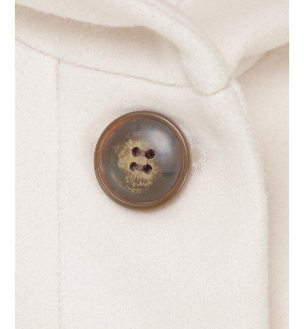 ikka「RENU メルトンミドル丈フードジャケット」|その他|