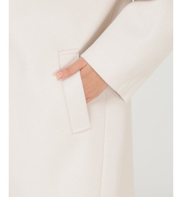 ikka「RENU メルトンミドル丈フードジャケット」|その他|