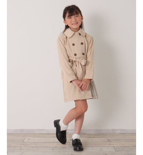 ikka kids「サイドプリーツゆるトレンチコート（120~160cm）」|その他|