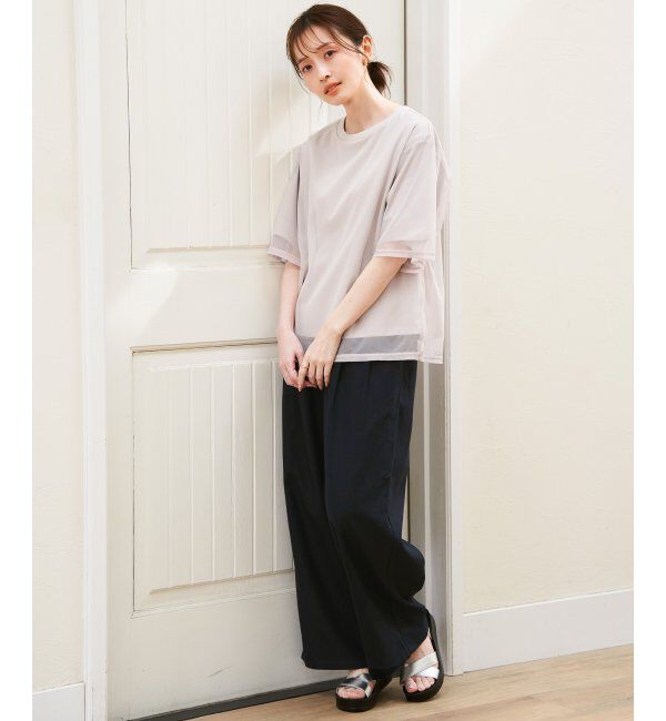 ikka「麻混ベルト付きイージーパンツ」|その他|