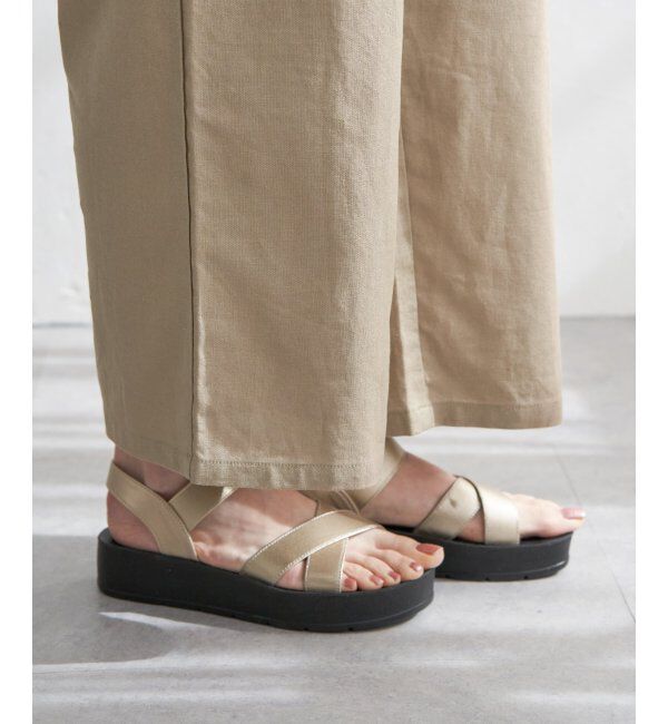 ikka「麻混ベルト付きイージーパンツ」|その他|