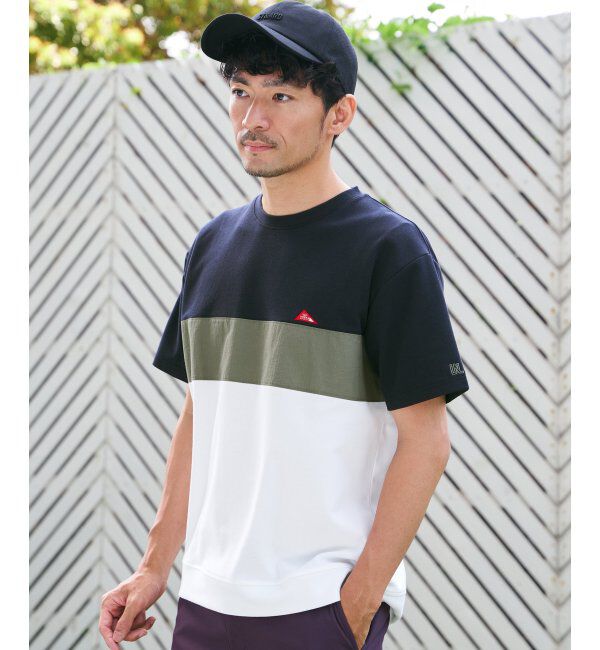 ikka「URBAN NATURE LIFE アーバンネイチャーライフ ワンポイント切り替えTシャツ」|Tシャツ・カットソー|