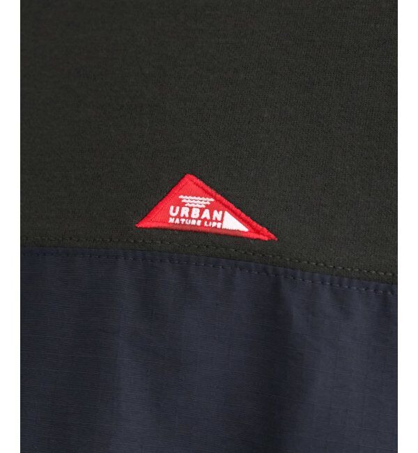 ikka「URBAN NATURE LIFE アーバンネイチャーライフ ワンポイント切り替えTシャツ」|Tシャツ・カットソー|