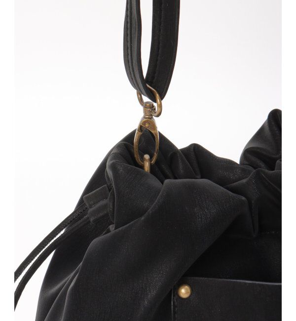 ikka「PUパフ巾着ショルダーバッグ」|その他|