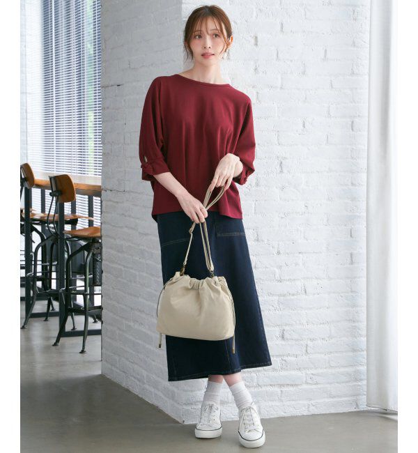 ikka「PUパフ巾着ショルダーバッグ」|その他|