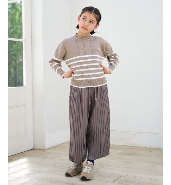 ikka kids「【親子コーデ】スエード風プリーツパンツ（120~160cm）」|その他|